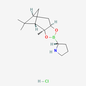 (R)-2-((3aS,4S,6S,7aR)-3a,5,5-Trimethylhexahydro-4,6-methanobenzo[d][1,3,2]dioxaborol-2-yl)pyrrolidine hydrochloride