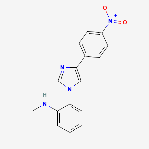 molecular formula C16H14N4O2 B5867137 N-methyl-2-[4-(4-nitrophenyl)imidazol-1-yl]aniline 