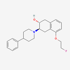 (-)-(2R,3R)-trans-2-Hydroxy-3-(4-phenylpiperidino)-5-(2-fluoroethoxy)-tetralin