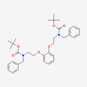 Tert-butyl N-benzyl-N-[2-[2-[2-[benzyl-[(2-methylpropan-2-yl)oxycarbonyl]amino]ethoxy]phenoxy]ethyl]carbamate
