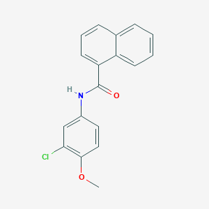 molecular formula C18H14ClNO2 B5867183 N-(3-chloro-4-methoxyphenyl)naphthalene-1-carboxamide CAS No. 5306-30-9