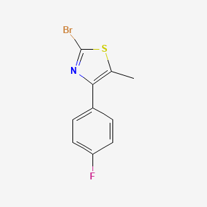 molecular formula C10H7BrFNS B586723 2-Bromo-4-(4-fluorophenyl)-5-methyl-1,3-thiazole CAS No. 149169-46-0