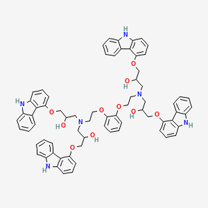 molecular formula C70H68N6O10 B586728 Carvedilol Tetra(alkylpyrocatechol) Impurity CAS No. 1391052-20-2