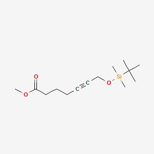 B586734 Methyl 7-((tert-Butyldimethylsilyl)oxy)hept-5-ynoate CAS No. 1629580-59-1