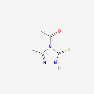 1-(3-Methyl-5-thioxo-1H-1,2,4-triazol-4(5H)-yl)ethanone