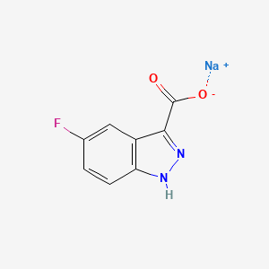 molecular formula C8H4FN2NaO2 B586741 Sodium 5-fluoro-1H-indazole-3-carboxylate CAS No. 1391053-91-0