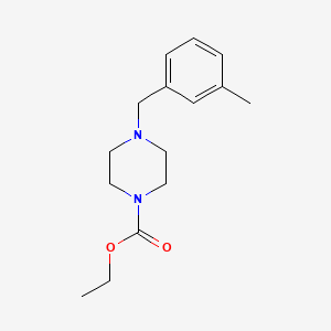 molecular formula C15H22N2O2 B5867416 Ethyl 4-[(3-methylphenyl)methyl]piperazine-1-carboxylate 