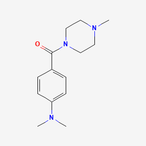 molecular formula C14H21N3O B5867434 N,N-dimethyl-4-(4-methylpiperazine-1-carbonyl)aniline 