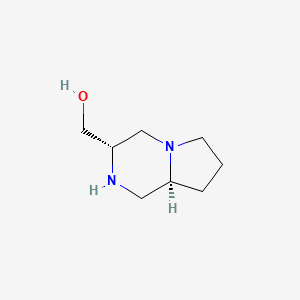 Pyrrolo[1,2-a]pyrazine-3-methanol, octahydro-, (3S-cis)-(9CI)