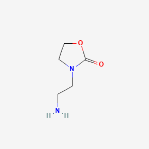 molecular formula C5H10N2O2 B586751 3-(2-Aminoethyl)-1,3-oxazolidin-2-one CAS No. 141778-93-0