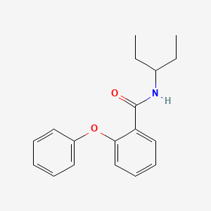 molecular formula C18H21NO2 B5867527 N-(pentan-3-yl)-2-phenoxybenzamide 