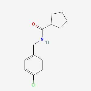 molecular formula C13H16ClNO B5867670 N-[(4-chlorophenyl)methyl]cyclopentanecarboxamide 