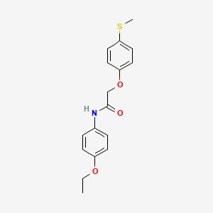 molecular formula C17H19NO3S B5867671 N-(4-ethoxyphenyl)-2-(4-methylsulfanylphenoxy)acetamide 