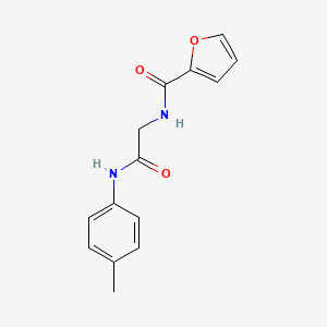 molecular formula C14H14N2O3 B5867690 N-{2-[(4-methylphenyl)amino]-2-oxoethyl}furan-2-carboxamide 