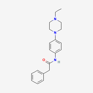 molecular formula C20H25N3O B5867857 N-[4-(4-ethylpiperazin-1-yl)phenyl]-2-phenylacetamide 
