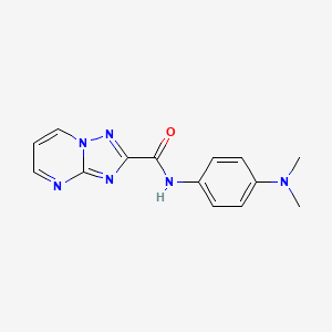 molecular formula C14H14N6O B5867884 N-[4-(dimethylamino)phenyl]-[1,2,4]triazolo[1,5-a]pyrimidine-2-carboxamide 
