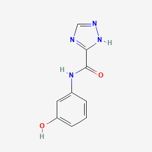 molecular formula C9H8N4O2 B5867984 N-(3-hydroxyphenyl)-1H-1,2,4-triazole-5-carboxamide 