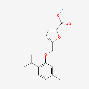 molecular formula C17H20O4 B5868006 Methyl 5-{[5-methyl-2-(propan-2-yl)phenoxy]methyl}furan-2-carboxylate 