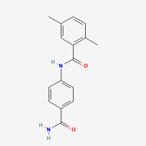 molecular formula C16H16N2O2 B5868034 N-(4-carbamoylphenyl)-2,5-dimethylbenzamide 