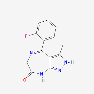 molecular formula C13H11FN4O B586805 1,8-Didemethyl Zolazepam CAS No. 55199-54-7