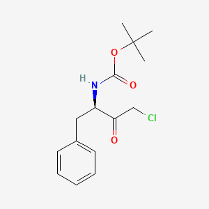 molecular formula C15H20ClNO3 B586806 (R)-叔丁基(4-氯-3-氧代-1-苯基丁烷-2-基)氨基甲酸酯 CAS No. 150935-37-8