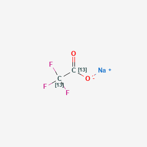 molecular formula C2F3NaO2 B586808 Sodium trifluoroacetate-13C2 