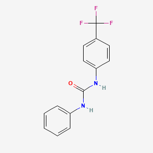 molecular formula C14H11F3N2O B5868086 1-Phenyl-3-[4-(trifluoromethyl)phenyl]urea 