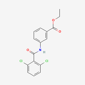 molecular formula C16H13Cl2NO3 B5868364 ETHYL 3-(2,6-DICHLOROBENZAMIDO)BENZOATE 