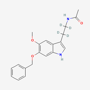 molecular formula C20H22N2O3 B586842 N-[2-[6-(Benzyloxy)-5-methoxyindol-3-yl]ethyl]acetamide-d4 CAS No. 69533-62-6