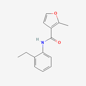 molecular formula C14H15NO2 B5868476 N-(2-ethylphenyl)-2-methylfuran-3-carboxamide 
