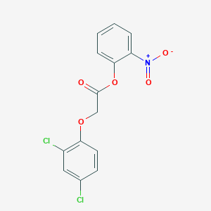 molecular formula C14H9Cl2NO5 B5868560 Acetic acid, (2,4-dichlorophenoxy)-, 2-nitrophenyl ester CAS No. 67829-92-9