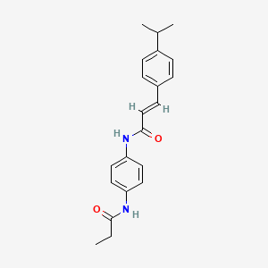 3-(4-isopropylphenyl)-N-[4-(propionylamino)phenyl]acrylamide