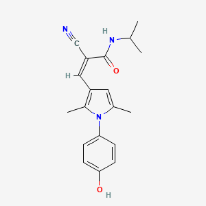 2-cyano-3-[1-(4-hydroxyphenyl)-2,5-dimethyl-1H-pyrrol-3-yl]-N-isopropylacrylamide
