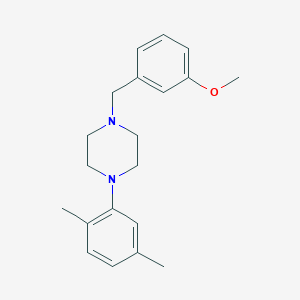 1-(2,5-dimethylphenyl)-4-(3-methoxybenzyl)piperazine