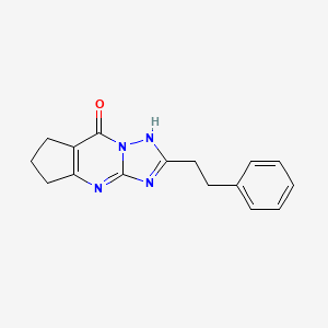 2-(2-phenylethyl)-4,5,6,7-tetrahydro-8H-cyclopenta[d][1,2,4]triazolo[1,5-a]pyrimidin-8-one