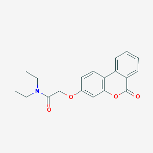 molecular formula C19H19NO4 B5868745 N,N-DIETHYL-2-({6-OXO-6H-BENZO[C]CHROMEN-3-YL}OXY)ACETAMIDE 
