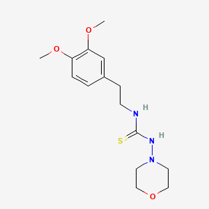 molecular formula C15H23N3O3S B5868764 N-[2-(3,4-dimethoxyphenyl)ethyl]-N'-4-morpholinylthiourea 