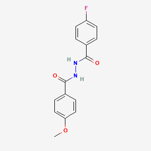 4-fluoro-N'-(4-methoxybenzoyl)benzohydrazide