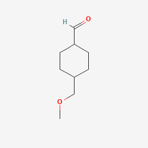 molecular formula C9H16O2 B586885 Cyclohexanecarboxaldehyde, 4-(methoxymethyl)-, trans-(9CI) CAS No. 151749-94-9
