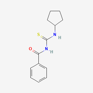 molecular formula C13H16N2OS B5868865 N-(cyclopentylcarbamothioyl)benzamide 