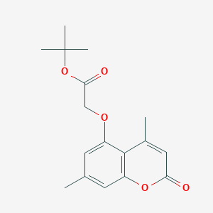 molecular formula C17H20O5 B5868892 tert-butyl 2-[(4,7-dimethyl-2-oxo-2H-chromen-5-yl)oxy]acetate 