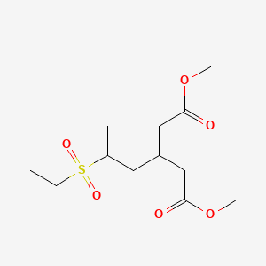 molecular formula C12H22O6S B586891 Dimethyl 3-[2-(Ethylsulfonyl)propyl]glutarate CAS No. 116007-16-0