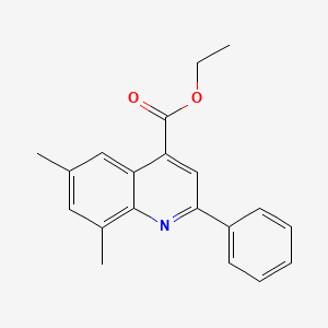 molecular formula C20H19NO2 B5868918 Ethyl 6,8-dimethyl-2-phenylquinoline-4-carboxylate 
