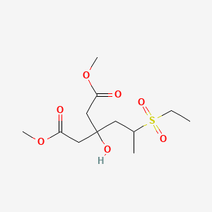 molecular formula C12H22O7S B586893 Dimethyl 3-Hydroxy-3-[2-(ethylsulfonyl)propyl]glutarate CAS No. 116007-17-1