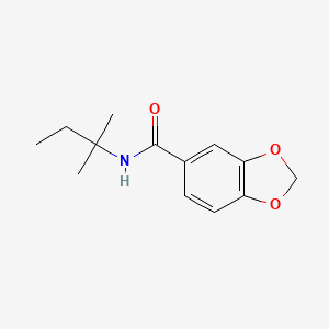 molecular formula C13H17NO3 B5868966 N-(2-methylbutan-2-yl)-1,3-benzodioxole-5-carboxamide 