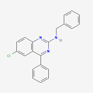 molecular formula C21H16ClN3 B5869051 N-benzyl-6-chloro-4-phenylquinazolin-2-amine 