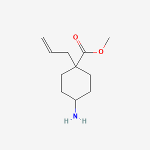 molecular formula C11H19NO2 B586907 Methyl 4-amino-1-prop-2-enylcyclohexane-1-carboxylate CAS No. 146094-21-5