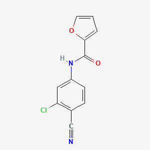 molecular formula C12H7ClN2O2 B5869156 N-(3-chloro-4-cyanophenyl)furan-2-carboxamide 