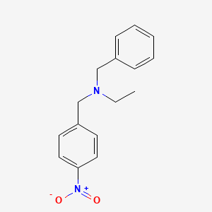 molecular formula C16H18N2O2 B5869198 N-benzyl-N-[(4-nitrophenyl)methyl]ethanamine 