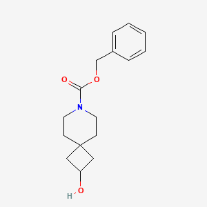 molecular formula C16H21NO3 B586926 Benzyl 2-hydroxy-7-azaspiro[3.5]nonane-7-carboxylate CAS No. 147610-99-9